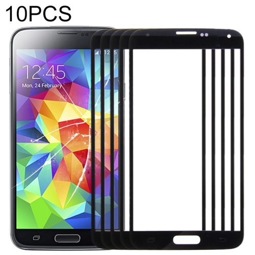 

10 PCS Front Screen Outer Glass Lens for Samsung Galaxy S5 / G900 (Black)