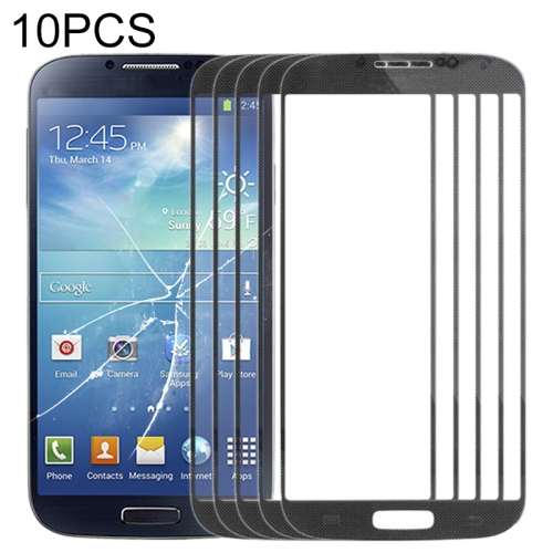 

10 PCS Front Screen Outer Glass Lens for Samsung Galaxy S IV / i9500(Black)