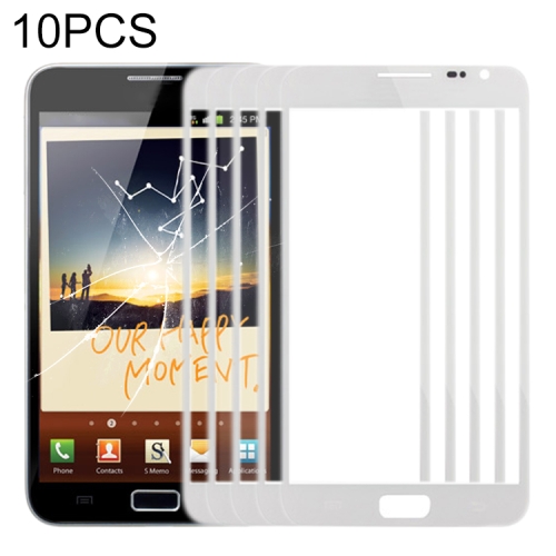 

10 PCS Front Screen Outer Glass Lens for Samsung Galaxy Note N7000 / i9220(White)