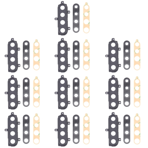 

10 PCS Camera Lens Cover for Samsung Galaxy A21 SM-A215(Black)