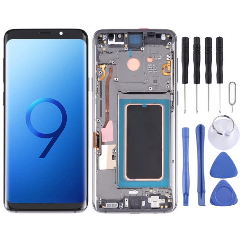 

Super AMOLED Material LCD Screen and Digitizer Full Assembly with Frame for Galaxy S9+ / G965F / G965F / DS / G965U / G965W / G9650(Grey)