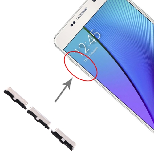 

10 Set Side Keys for Galaxy Note 5 (Gold)