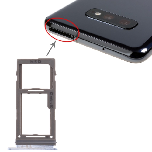 

SIM Card Tray + Micro SD Card Tray for Samsung Galaxy S10+ / S10 / S10e(Blue)