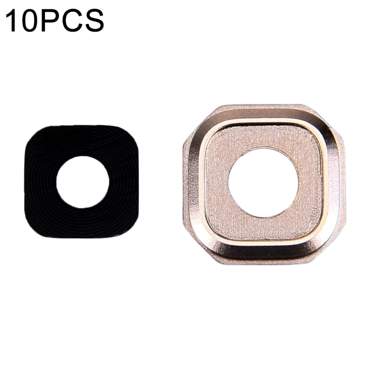 

10 PCS Camera Lens Covers for Galaxy A5 (2016) / A510(Gold)