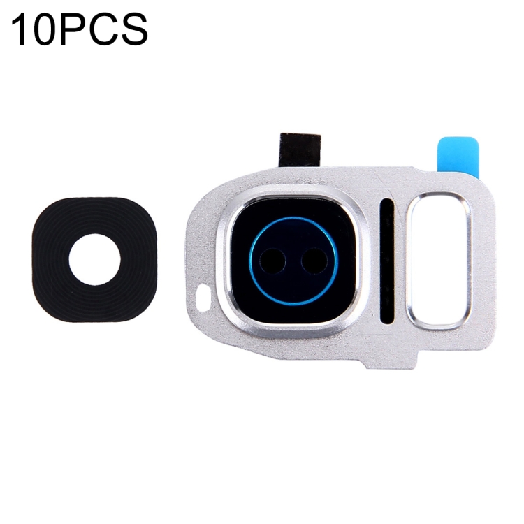 

10 PCS Camera Lens Covers for Galaxy S7 Edge / G935(Silver)