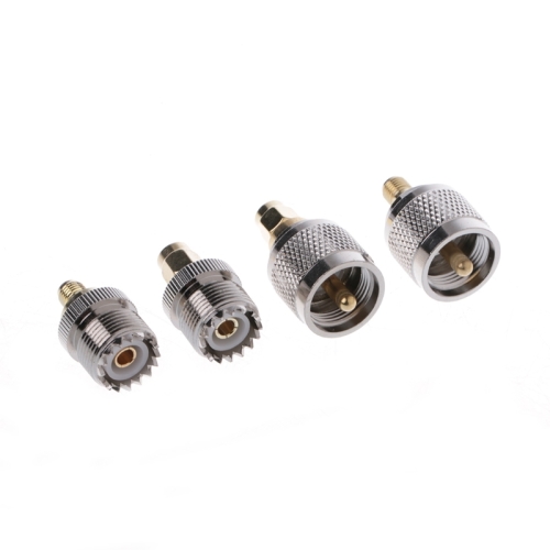 

4 PCS / Set A13 Adapter Kit PL259 / SO239 to SMA Male / Female Type RF Connector