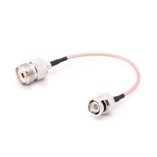 

UHF SO239 Female To BNC Male RG316 Connecting Cable, Length: 15cm
