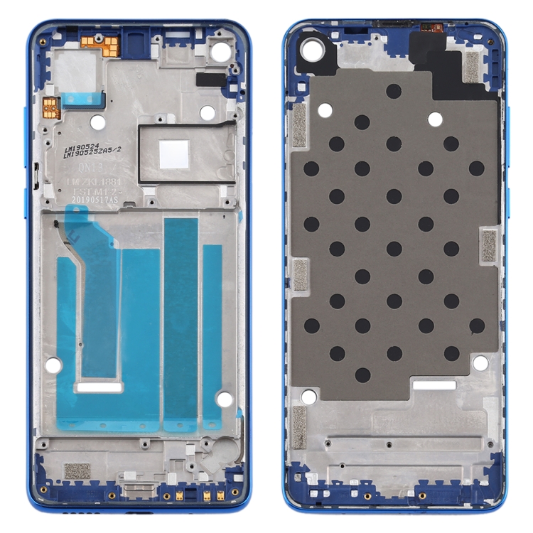 

Front Housing LCD Frame Bezel Plate for Motorola Moto One Vision(Blue)