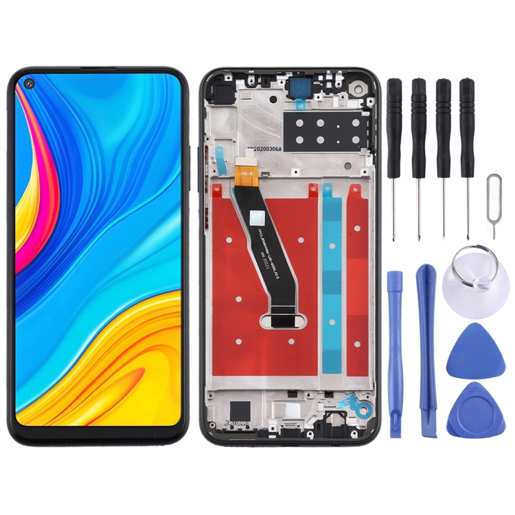 

LCD Screen and Digitizer Full Assembly with Frame for Huawei Enjoy 10 (Black)