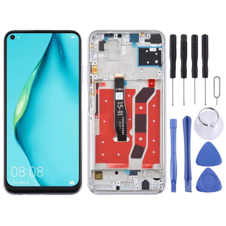 Mobile Phone Replacement Parts LCD Screen and Digitizer Full Assembly with Frame for Huawei P40 Lite E Flex Cable Color : Black Mobile Phone Replacement Parts LCD Screen and Digitizer Full Assembly with Frame for Huawei P40 Lite E Flex Cable Color : Black