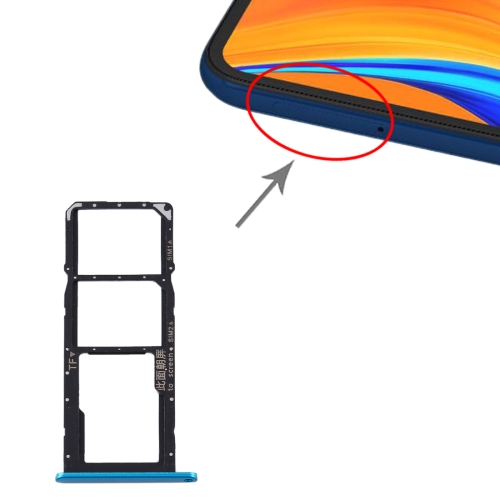 

SIM Card Tray + SIM Card Tray + Micro SD Card Tray for Huawei Y6s (2020) (Blue)