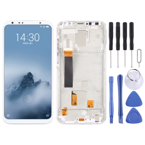 

TFT Material LCD Screen and Digitizer Full Assembly With Frame (Note Not Supporting Fingerprint Identification) for Meizu 16 Plus