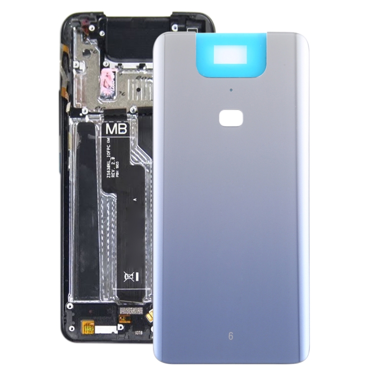 

Glass Battery Back Cover for Asus Zenfone 6 ZS630KL(Silver)
