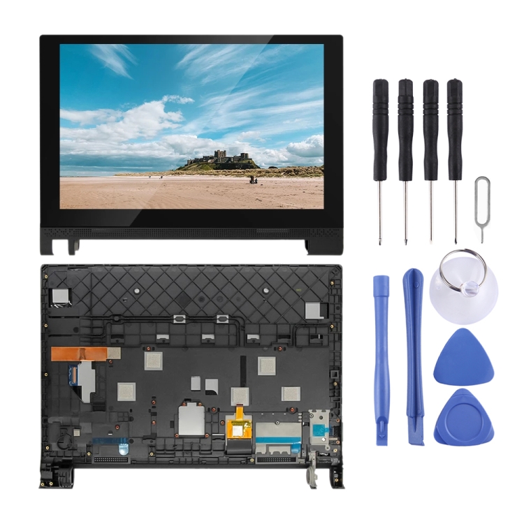 

LCD Screen and Digitizer Full Assembly With Frame for Lenovo YOGA Tab 3 10.1 YT3-X50F YT3-X50 (Black)