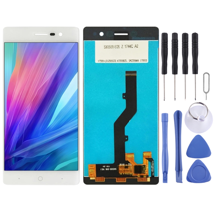 

LCD Screen and Digitizer Full Assembly for ZTE Blade A603 (White)
