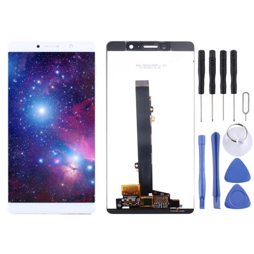 

LCD Screen and Digitizer Full Assembly for ZTE Blade C2017 Axon 7 Max (White)