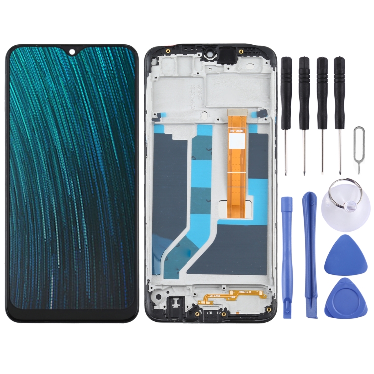 

LCD Screen and Digitizer Full Assembly With Frame for OPPO A5S CPH1909 CPH1920 CPH1912
