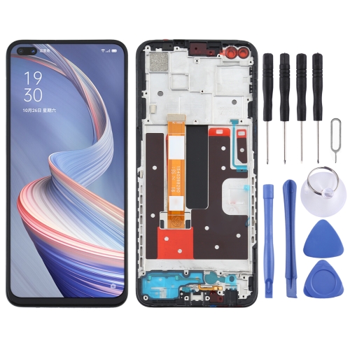 

LCD Screen and Digitizer Full Assembly With Frame for OPPO A92s PDKM00