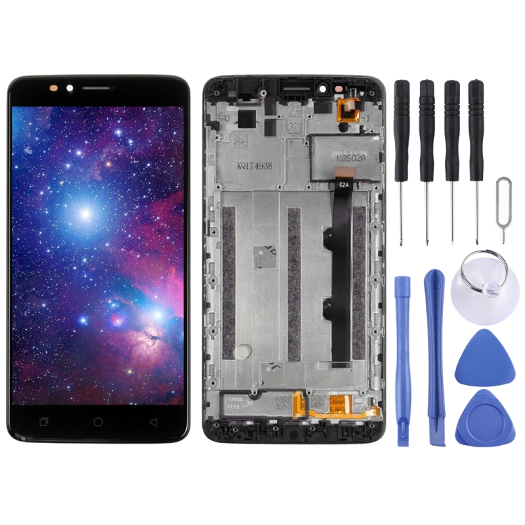 

LCD Screen and Digitizer Full Assembly With Frame for T-Mobile Revvl Plus c3701a (Black)