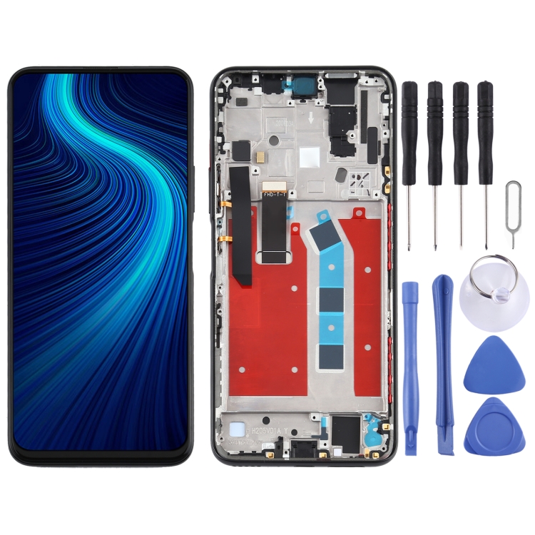 

LCD Screen and Digitizer Full Assembly With Frame for Huawei Honor X10 5G(Black)