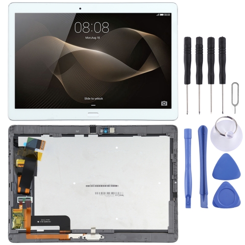 

LCD Screen and Digitizer Full Assembly With Frame for Huawei MediaPad M2 10.0 M2-A01W/M2-A01L(White)