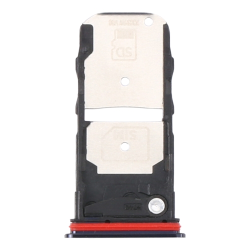 

SIM Card Tray + Micro SD Card Tray for Motorola Moto Edge+ (Black)