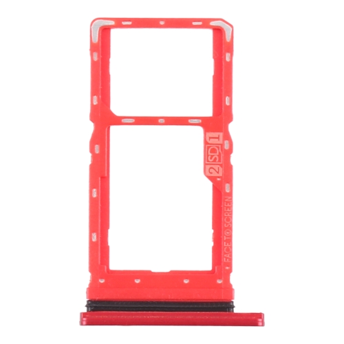 

SIM Card Tray + Micro SD Card Tray for Motorola Moto G8 Play XT2015 XT2015-2 (Red)