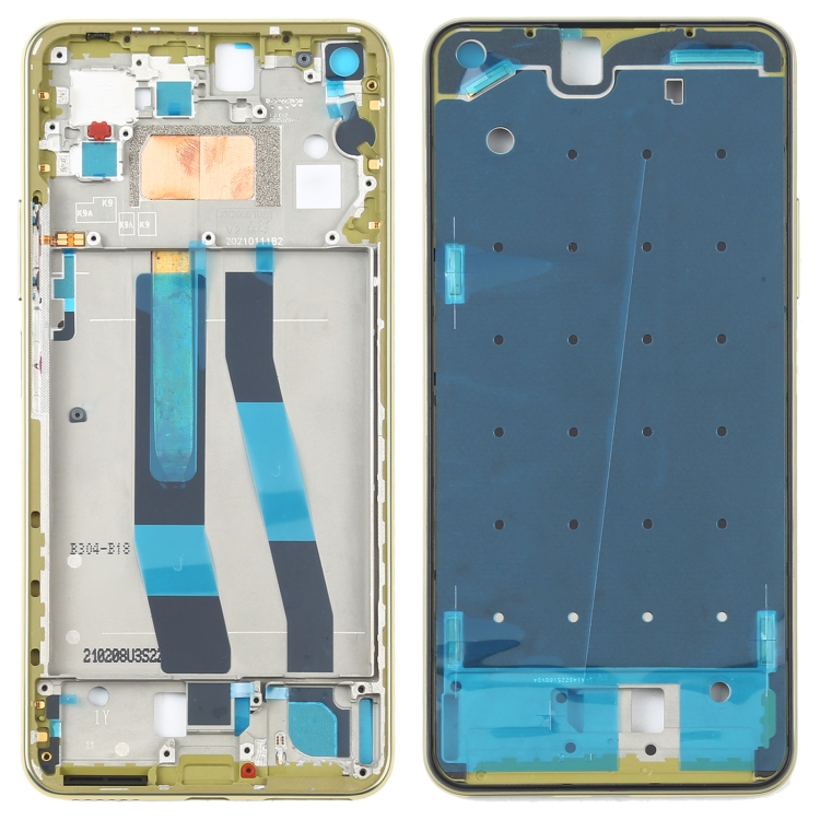 

Original Front Housing LCD Frame Bezel Plate for Xiaomi Mi 11 Lite 5G / Mi 11 Youth (Yellow)
