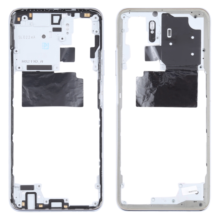 

Middle Frame Bezel Plate for Xiaomi Redmi Note 10 M2101K7AI M2101K7AG(White)