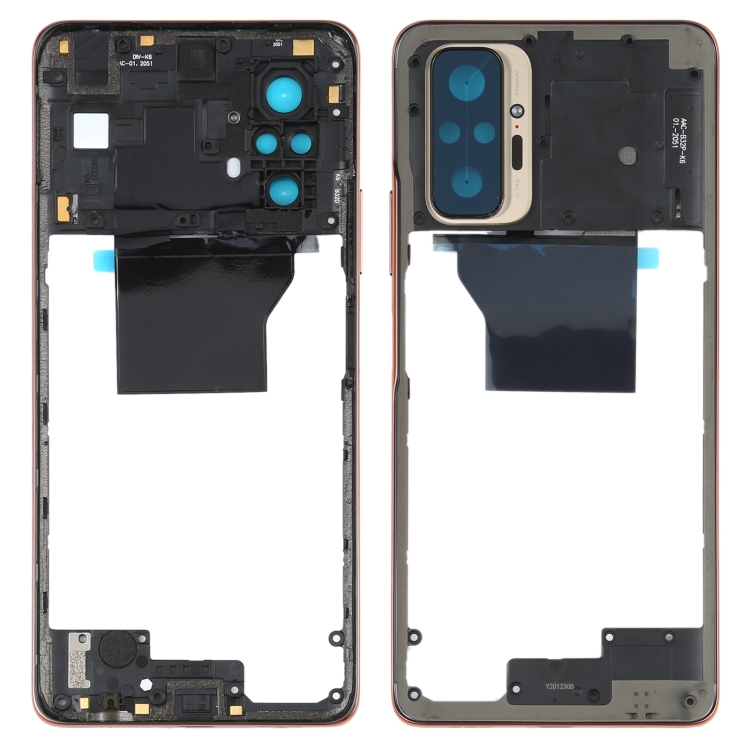 SUNSKY - Middle Frame Bezel Plate for Xiaomi Redmi Note 10 Pro Max / Redmi  Note 10 Pro / Redmi Note 10 Pro (India) M2101K6P M2101K6G M2101K6I(Gold)