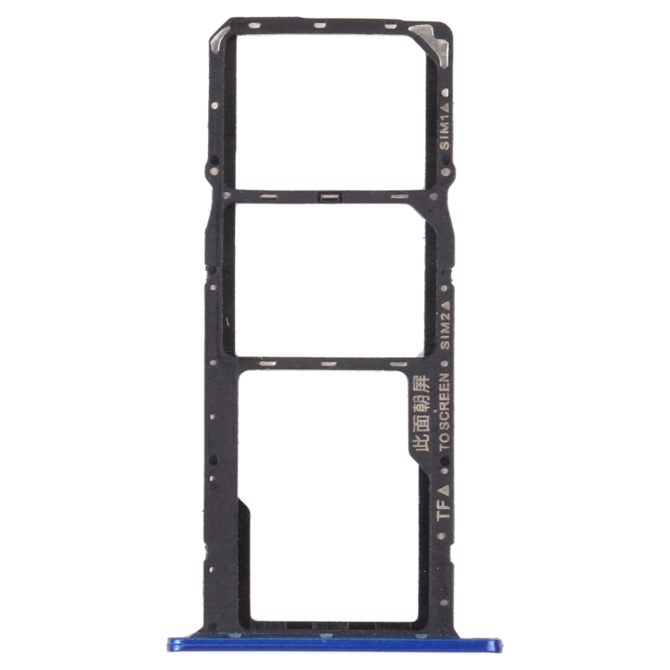 

SIM Card Tray + SIM Card Tray + Micro SD Card Tray for Honor 8S 2020 (Blue)