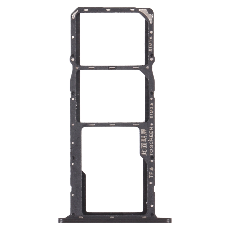 

SIM Card Tray + SIM Card Tray + Micro SD Card Tray for Honor 8S (Black)