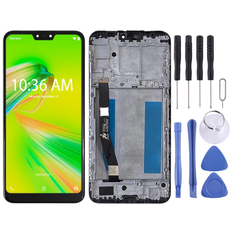 

LCD Screen and Digitizer Full Assembly with Frame for Asus Zenfone Max Plus (M2) ZB634KL A001D (Black)