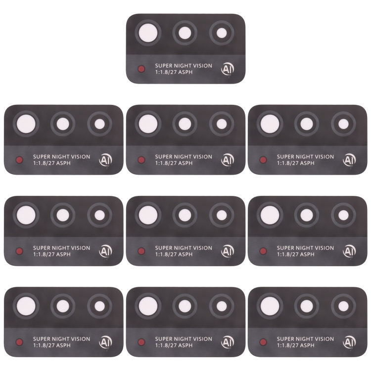 

10 PCS Back Camera Lens for Honor X10 Max 5G