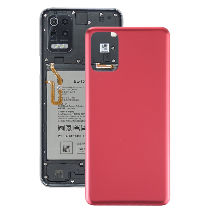 

Back Battery Cover for LG K52 / K62 LMK520 LM-K520 LMK520E LM-K520E LMK520Y LM-K520Y LMK520H LM-K520H LMK525H LMK525 LM-K525H LM-K525(Red)