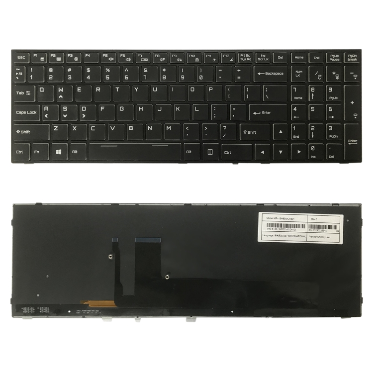 

US Version Keyboard With Back Light for Hasee G10 Z8 Z7M Z7-CT5NA7NA7GS KPZGZ GX9 911PLUS CN95S01