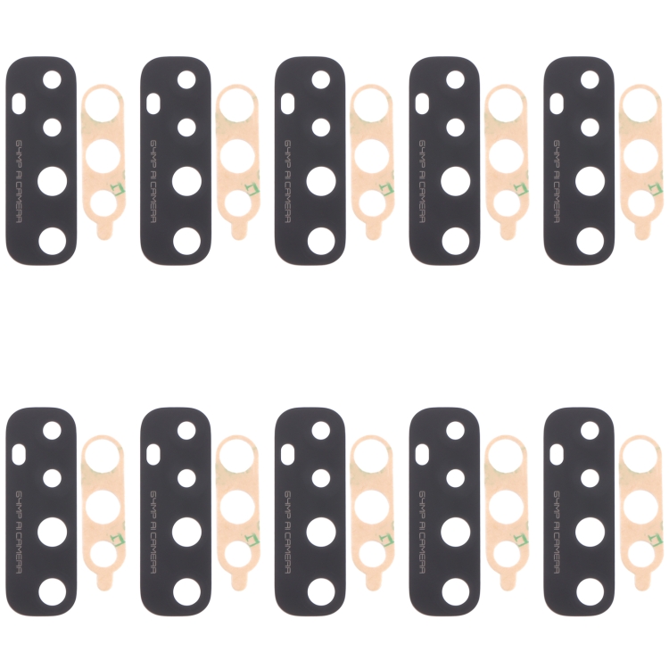

10 PCS Back Camera Lens for OPPO Realme 7 (Asia) RMX2151, RMX2163