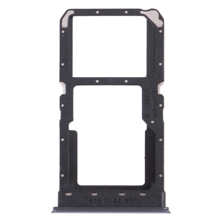 

SIM Card Tray + SIM Card Tray / Micro SD Card Tray for OPPO Realme V5 5G (Black)