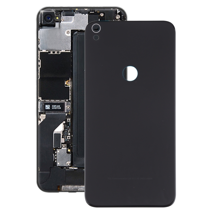 

Glass Battery Back Cover for Alcatel One Touch Shine Lite 5080 5080X 5080A 5080U 5080F 5080Q 5080D(Black)