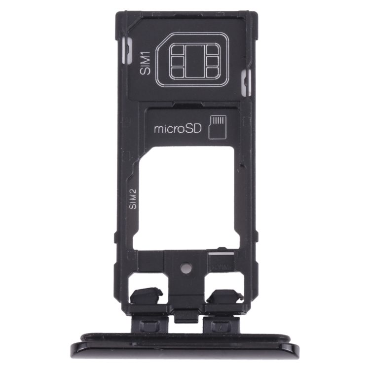 

SIM Card Tray + SIM Card Tray / Micro SD Card Tray for Sony Xperia 5 (Black)