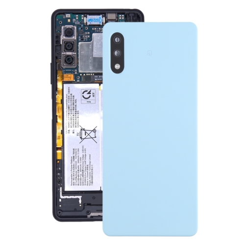 

Battery Back Cover with Camera Lens Cover for Sony Xperia Ace II SO-41B(Blue)