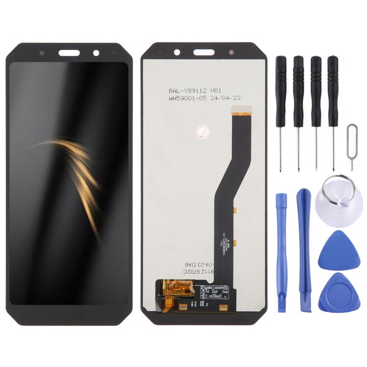 

LCD Screen and Digitizer Full Assembly for AGM A9(Black)