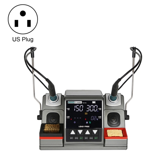 

SUGON T1602 110V Dual Station Electric Soldering Station with Double Handle, US Plug