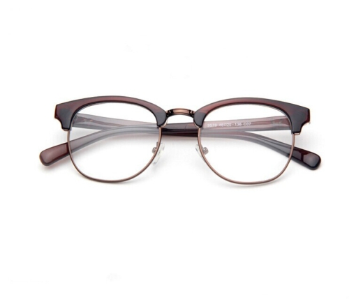 

V-Shaped Metal Frame Glasses Half