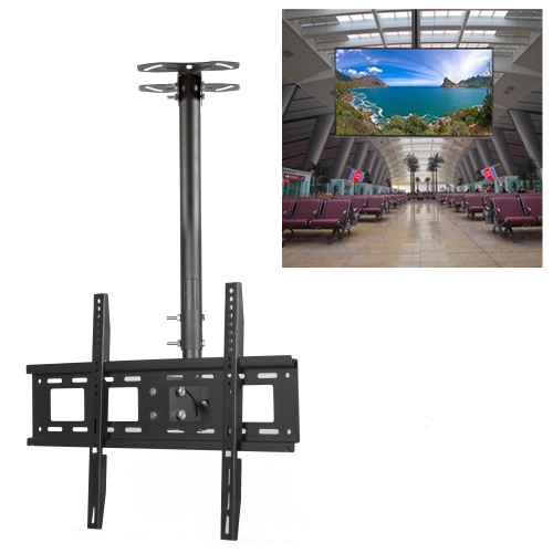 

32-70 inch Universal Height & Angle Adjustable LCD TV Wall-mounted Ceiling Dual-use Bracket, Retractable Length: 2m