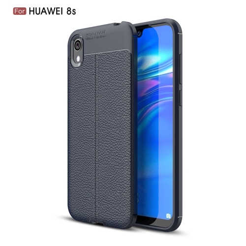 

Litchi Texture TPU Shockproof Case for Huawei Honor 8S(Navy Blue)