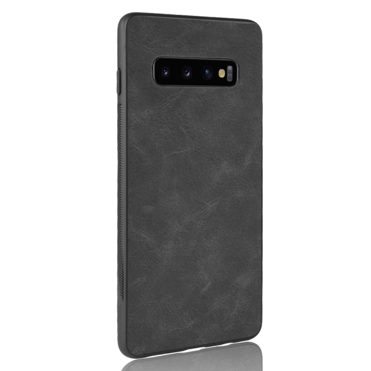 

Sheep Skin PU + PC + TPU Shockproof Case for Galaxy S10+(Black)