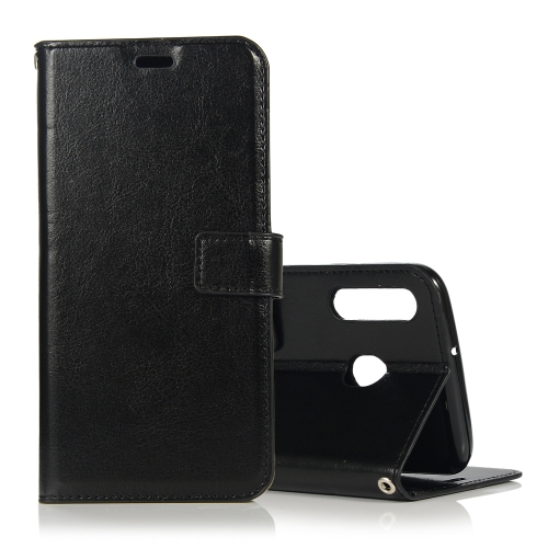 

Crazy Horse Texture Horizontal Flip Leather Case with Holder & Card Slots & Wallet & Photo Frame for Galaxy M30(Black)