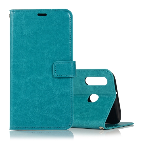 

Crazy Horse Texture Horizontal Flip Leather Case with Holder & Card Slots & Wallet & Photo Frame for Galaxy M30(Blue)