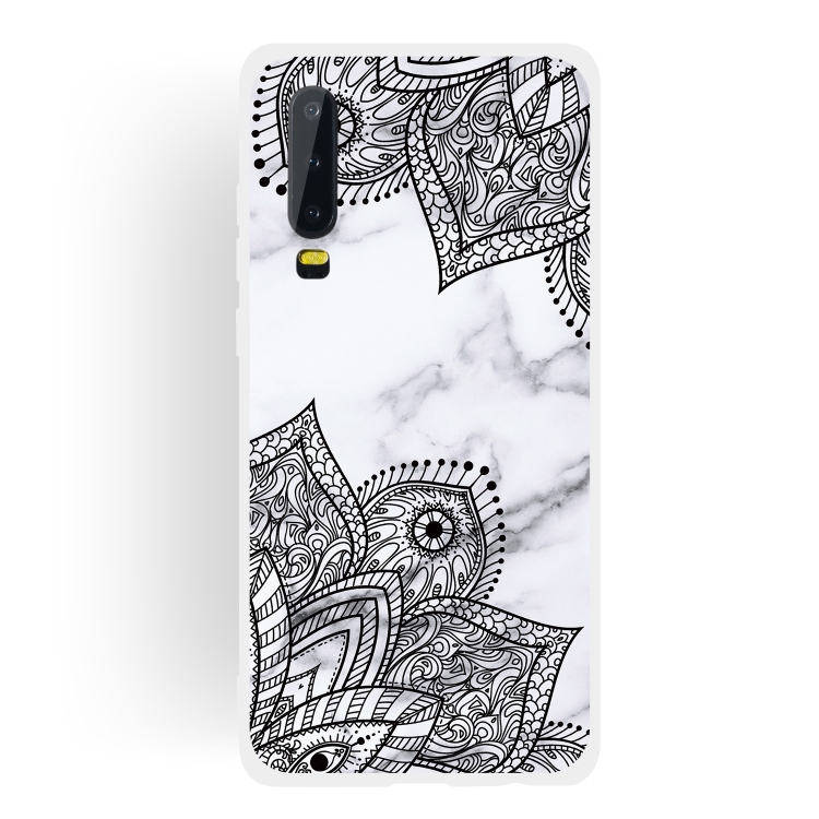 

Diagonal Lace Matte Semi-transparent TPU Marble Phone Case for Huawei P30